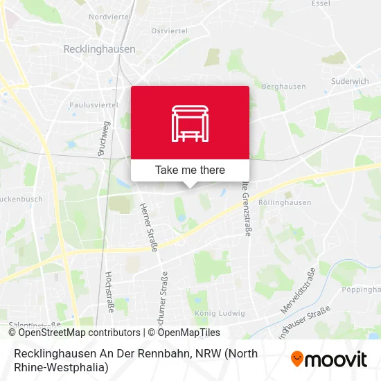 Карта Recklinghausen An Der Rennbahn