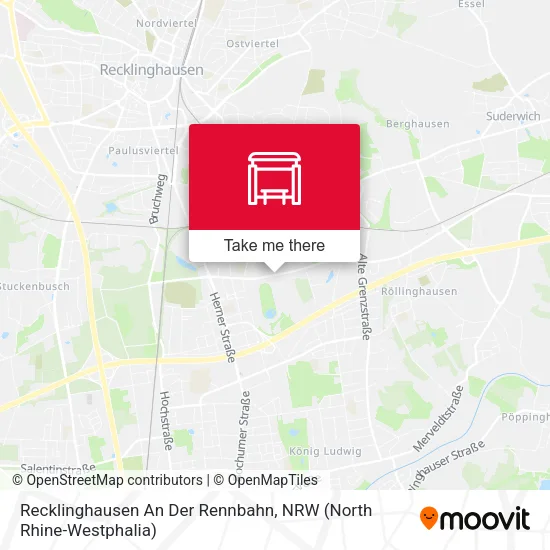 Карта Recklinghausen An Der Rennbahn