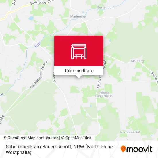 Schermbeck am Bauernschott map