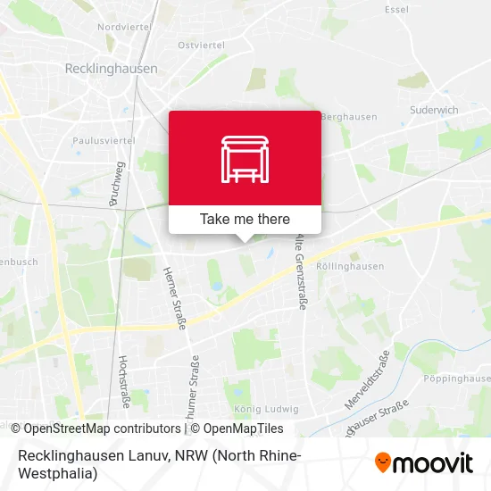 Recklinghausen Lanuv map