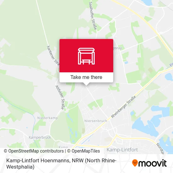 Kamp-Lintfort Hoenmanns map