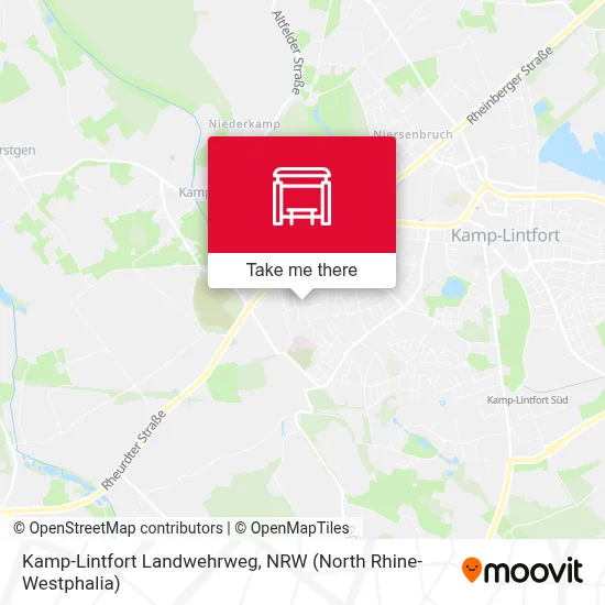 Kamp-Lintfort Landwehrweg map