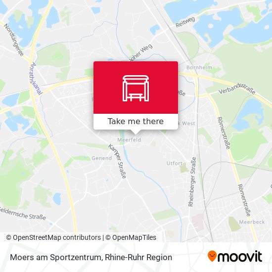 Moers am Sportzentrum map