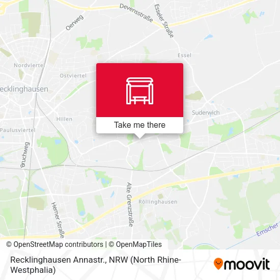 Карта Recklinghausen Annastr.