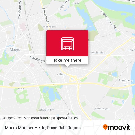 Moers Moerser Heide map