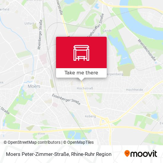 Moers Peter-Zimmer-Straße map