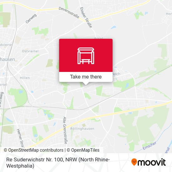 Карта Re Suderwichstr Nr. 100
