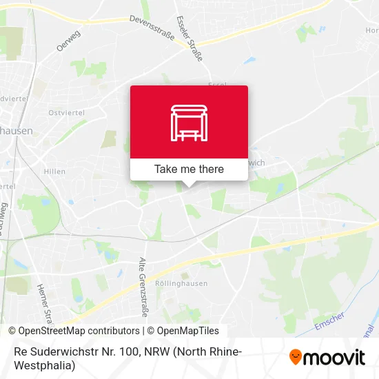 Карта Re Suderwichstr Nr. 100