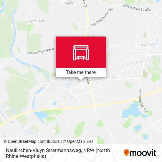 Neukirchen-Vluyn Stratmannsweg map