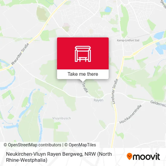 Карта Neukirchen-Vluyn Rayen Bergweg