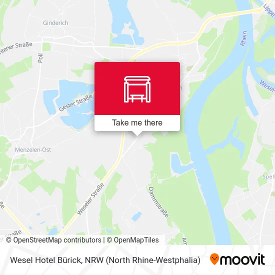 Wesel Hotel Bürick map