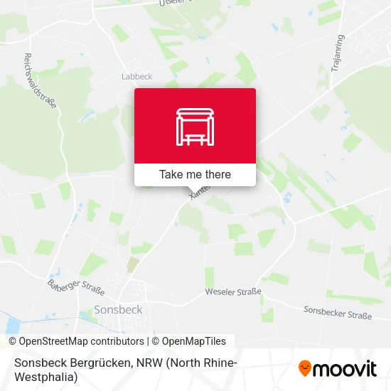 Карта Sonsbeck Bergrücken