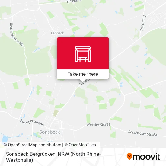 Карта Sonsbeck Bergrücken