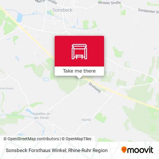 Sonsbeck Forsthaus Winkel map
