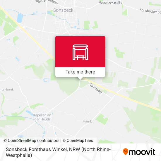 Sonsbeck Forsthaus Winkel map