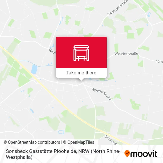 Карта Sonsbeck Gaststätte Plooheide