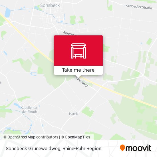 Sonsbeck Grunewaldweg map