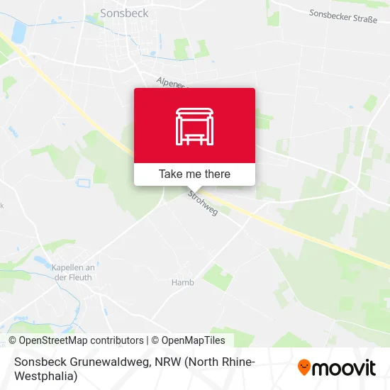 Sonsbeck Grunewaldweg map