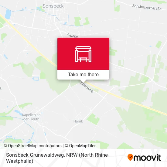 Sonsbeck Grunewaldweg map
