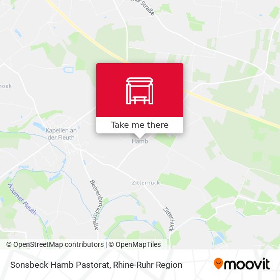 Sonsbeck Hamb Pastorat map