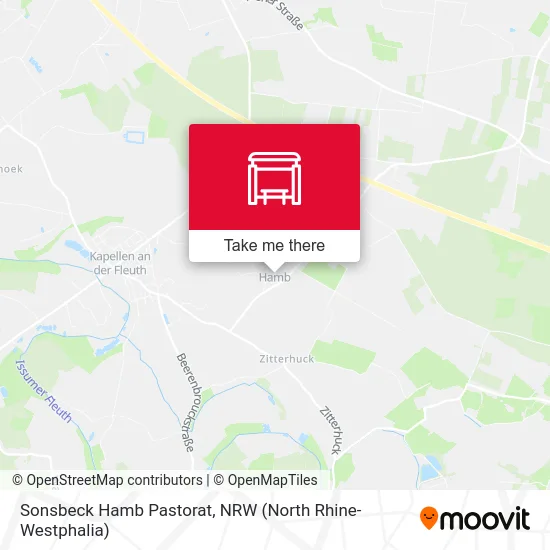 Sonsbeck Hamb Pastorat map