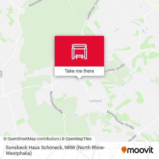 Sonsbeck Haus Schöneck map