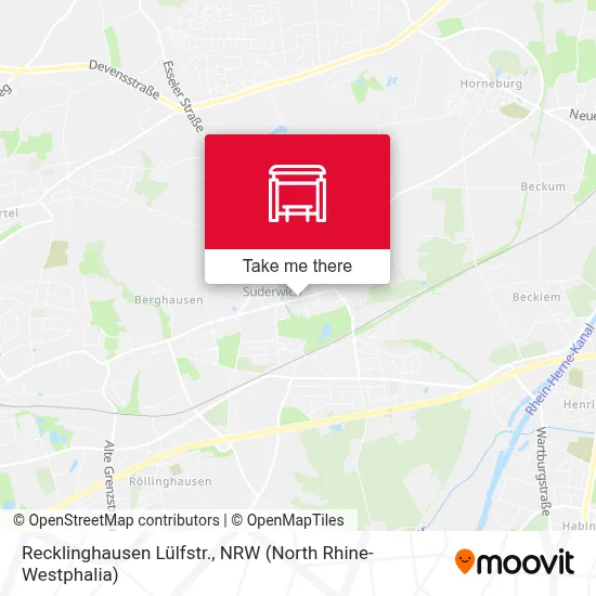 Recklinghausen Lülfstr. map