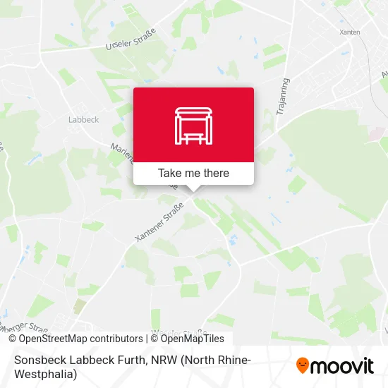 Карта Sonsbeck Labbeck Furth