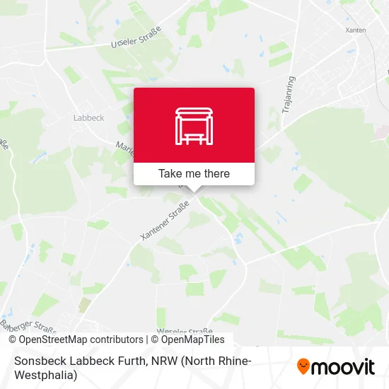 Карта Sonsbeck Labbeck Furth