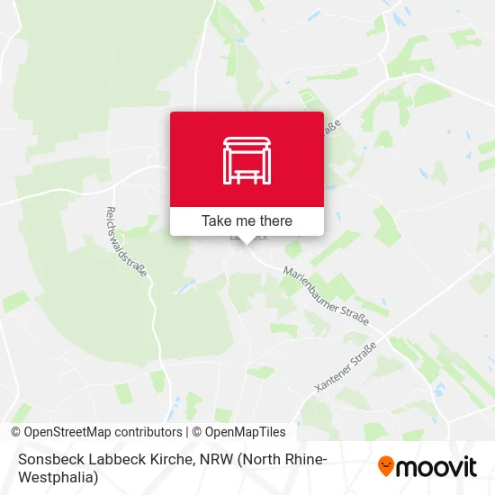 Карта Sonsbeck Labbeck Kirche