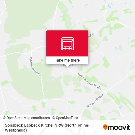 Карта Sonsbeck Labbeck Kirche