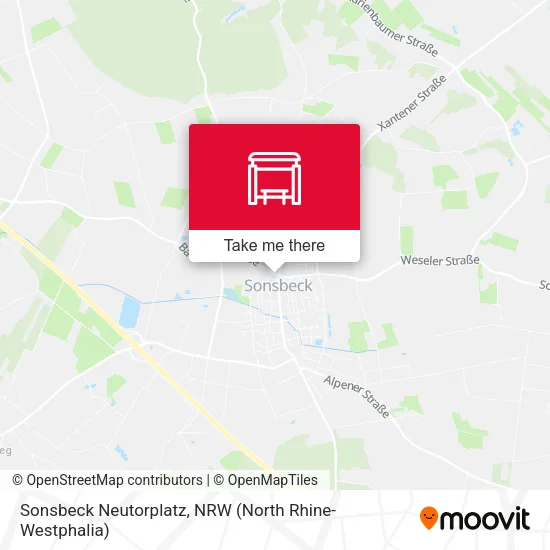 Карта Sonsbeck Neutorplatz