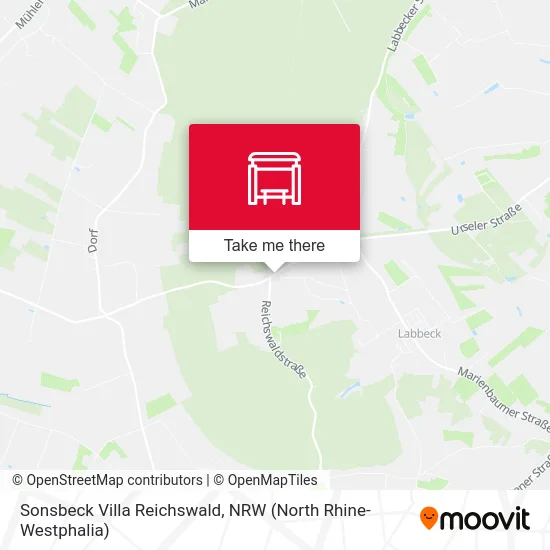 Sonsbeck Villa Reichswald map