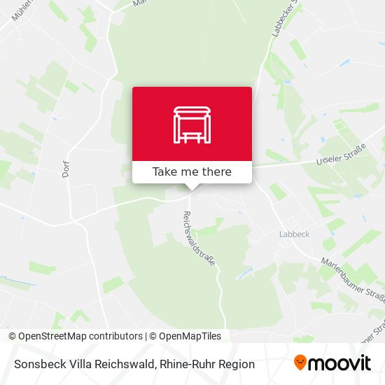 Sonsbeck Villa Reichswald map