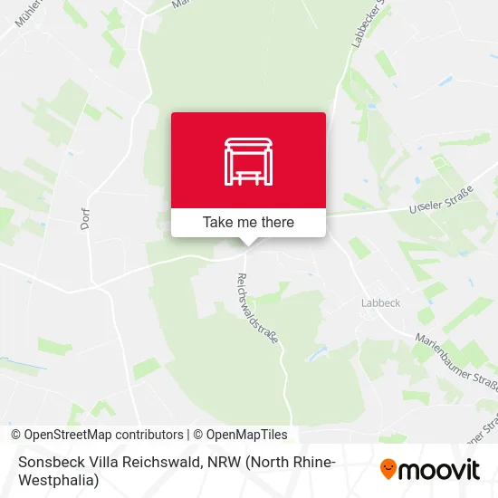 Sonsbeck Villa Reichswald map