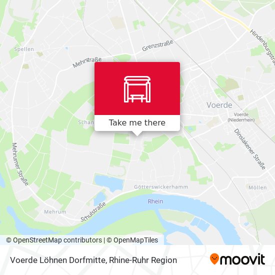 Voerde Löhnen Dorfmitte map