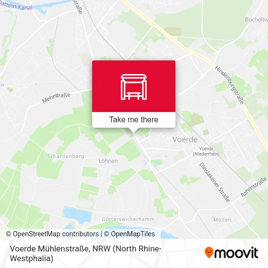 Карта Voerde Mühlenstraße