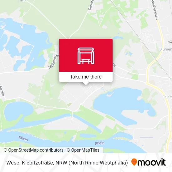 Карта Wesel Kiebitzstraße