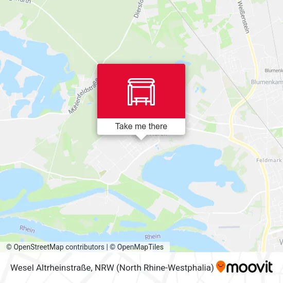 Карта Wesel Altrheinstraße