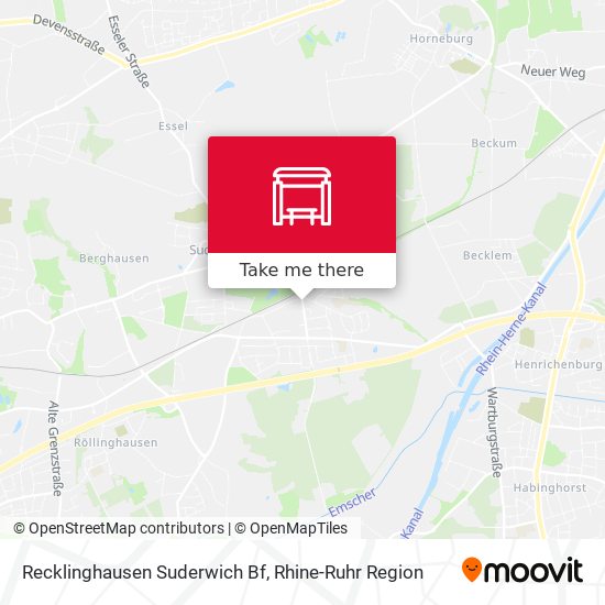 Recklinghausen Suderwich Bf map