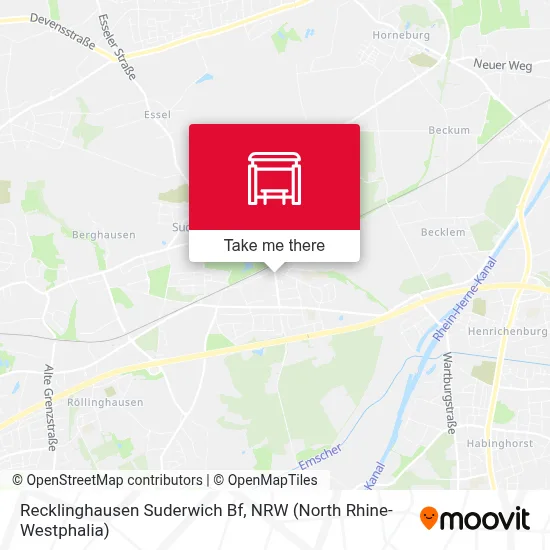 Recklinghausen Suderwich Bf map