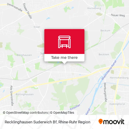 Карта Recklinghausen Suderwich Bf