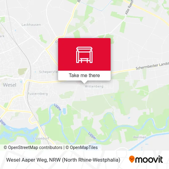 Карта Wesel Aaper Weg