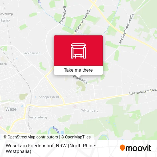 Wesel am Friedenshof map