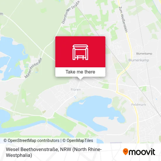 Карта Wesel Beethovenstraße