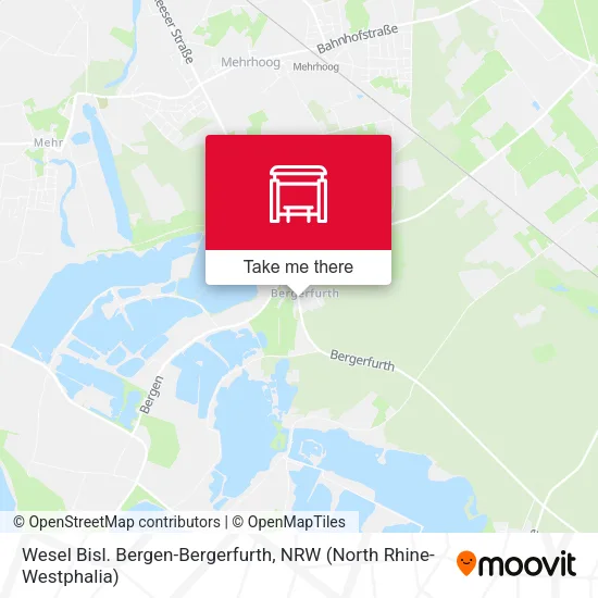 Карта Wesel Bisl. Bergen-Bergerfurth