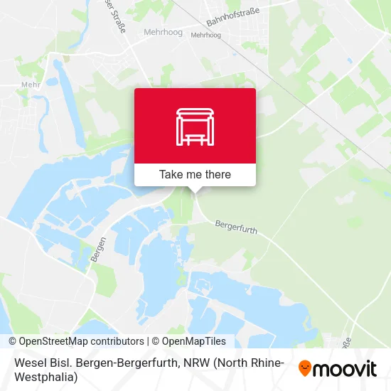 Карта Wesel Bisl. Bergen-Bergerfurth