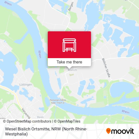 Карта Wesel Bislich Ortsmitte