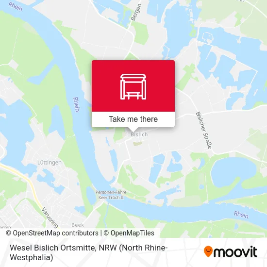 Карта Wesel Bislich Ortsmitte