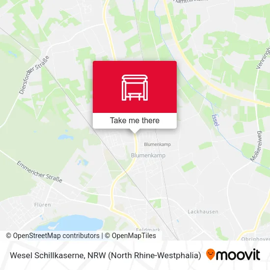 Карта Wesel Schillkaserne